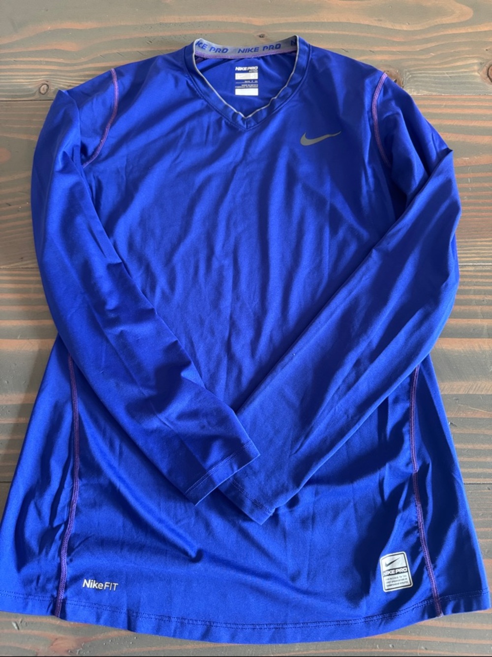 Nike Long Sleeve Performance Top - Royal Blue